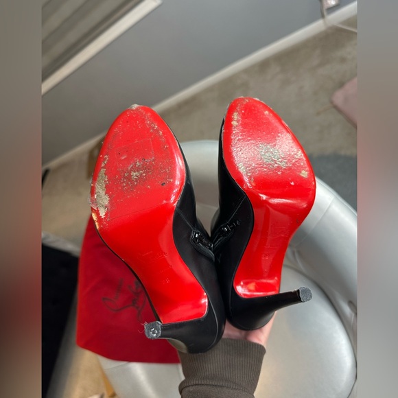 Christian Louboutin Babel 100 Calf Carezza Knee High Leather boots - Picture 12 of 16